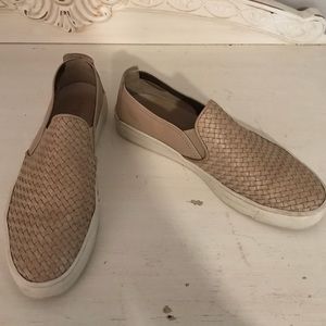 Beige The Flexx Slip On Leather Sneakers Size 7